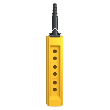 XACB06 - Harmony XAC, Empty pendant control station, plastic, yellow, 6 cutouts, for cable ? 10?¦22 mm - Schneider Electric - Harmony XAC, Empty pendant control station, plastic, yellow, 6 cutouts, for cable ? 10?¦22 mm - Schneider Electric - 5