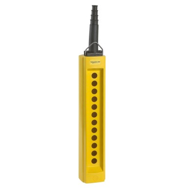 XACB120 - Pendant control station, Harmony XAC, empty, plastic, yellow, 12 cut-outs, 1 column, cable 10…22mm - Schneider Electric - Pendant control station, Harmony XAC, empty, plastic, yellow, 12 cut-outs, 1 column, cable 10…22mm - Schneider Electric - 0