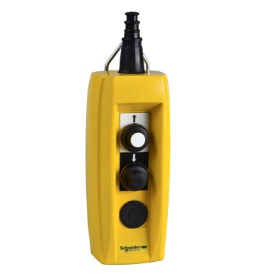 XACB219 - Pendant control station, Harmony XAC, plastic, yellow, 2 push buttons, 12A, cable 7…13mm - Schneider Electric - Pendant control station, Harmony XAC, plastic, yellow, 2 push buttons, 12A, cable 7…13mm - Schneider Electric - 0