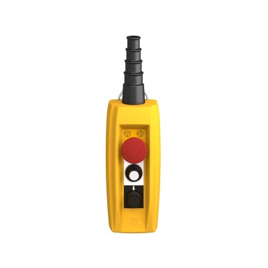 XACB3201 - Harmony XAC, Pendant control station, plastic, yellow, 2 push buttons, 1 emergency stop - Schneider Electric - Harmony XAC, Pendant control station, plastic, yellow, 2 push buttons, 1 emergency stop - Schneider Electric - 1