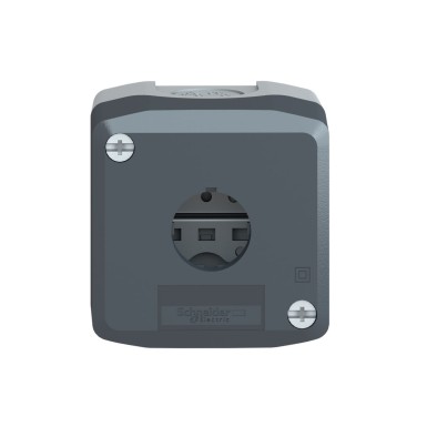 XALD01 - Empty enclosure, Harmony XALD, XALK, plastic, dark grey lid, for push button 22mm, 1 cut out - Schneider Electric - Empty enclosure, Harmony XALD, XALK, plastic, dark grey lid, for push button 22mm, 1 cut out - Schneider Electric - 2