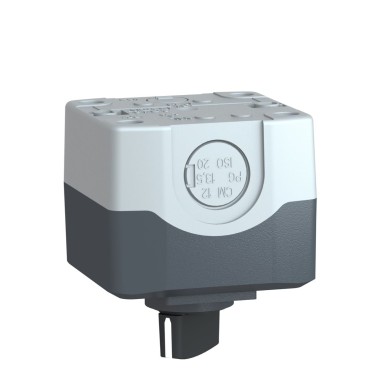 XALD132 - Harmony XALD, XALK, Control station, plastic, dark grey, 1 selector switch, Ш22, 1 NO, legend holder marked ARRET / MARCHE, - Schneider Electric - Harmony XALD, XALK, Control station, plastic, dark grey, 1 selector switch, Ш22, 1 NO, legend holder marked ARRET / MARCHE, - Schneider Electric - 3