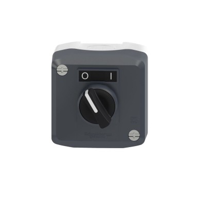 XALD134 - Harmony XALD, XALK, Control station, plastic, dark grey lid, 1 selector switch, standard handle ?22, - Schneider Electric - Harmony XALD, XALK, Control station, plastic, dark grey lid, 1 selector switch, standard handle ?22, - Schneider Electric - 2