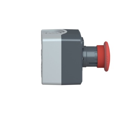 XALD164 - Harmony XALD, XALK, Control station, plastic, dark grey, 1 red mushroom Ш40 push button, Ш22, 1 NC, legend holder marked ARRET - Schneider Electric - Harmony XALD, XALK, Control station, plastic, dark grey, 1 red mushroom Ш40 push button, Ш22, 1 NC, legend holder marked ARRET - Schneider Electric - 5