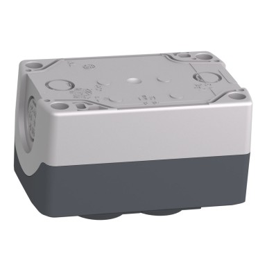 XALD211H29 - Harmony, Control station, plastic, dark grey, 1 green flush/1 red projecting push buttons, Ш22, spring return, legend holder marked STOP/START - Schneider Electric - Harmony, Control station, plastic, dark grey, 1 green flush/1 red projecting push buttons, Ш22, spring return, legend holder marked STOP/START - Schneider Electric - 2