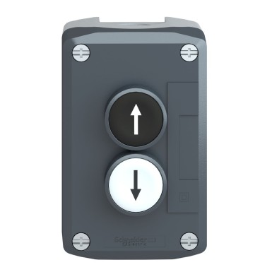 XALD222H7 - Harmony, Control station, plastic, dark grey, 1 flush marked UP ARROW/1 flush marked DOWN ARROW push buttons, Ш22 , spring return, UL/CSA certified - Schneider Electric - Harmony, Control station, plastic, dark grey, 1 flush marked UP ARROW/1 flush marked DOWN ARROW push buttons, Ш22 , spring return, UL/CSA certified - Schneider Electric - 4