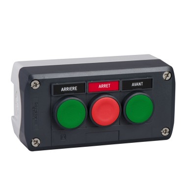 XALD311 - Complete control station, Harmony XALD, dark grey green flush/red flush/green flush pushbuttons Ш22 mm - Schneider Electric - Complete control station, Harmony XALD, dark grey green flush/red flush/green flush pushbuttons Ш22 mm - Schneider Electric - 0