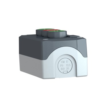 XALD339 - Harmony XALD, XALK, Control station, plastic, dark grey, 1 green flush I/1 red flush O/1 green flush II push buttons, Ш22 , spring return - Schneider Electric - Harmony XALD, XALK, Control station, plastic, dark grey, 1 green flush I/1 red flush O/1 green flush II push buttons, Ш22 , spring return - Schneider Electric - 3