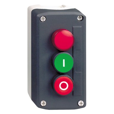 XALD363B - Harmony XALD, XALK, Control station, plastic, dark grey lid, 1 red pilot light, 1 green flush, 1 red flush push buttons Ш22 - Schneider Electric - Harmony XALD, XALK, Control station, plastic, dark grey lid, 1 red pilot light, 1 green flush, 1 red flush push buttons Ш22 - Schneider Electric - 0