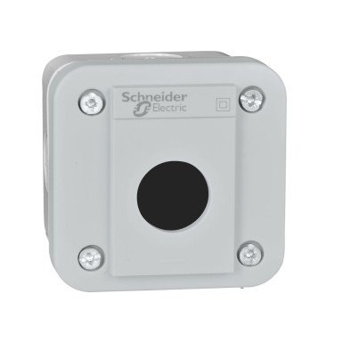 XALE1 - Harmony XALE, Empty control station, plastic, light grey, 1 cutout, for XB7 - Schneider Electric - Harmony XALE, Empty control station, plastic, light grey, 1 cutout, for XB7 - Schneider Electric - 0