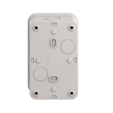 XALE2 - Harmony XALE, Empty control station, plastic, light grey, 2 cutouts, for XB7 - Schneider Electric - Harmony XALE, Empty control station, plastic, light grey, 2 cutouts, for XB7 - Schneider Electric - 2