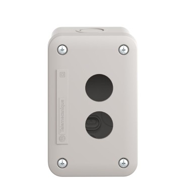 XALE2 - Harmony XALE, Empty control station, plastic, light grey, 2 cutouts, for XB7 - Schneider Electric - Harmony XALE, Empty control station, plastic, light grey, 2 cutouts, for XB7 - Schneider Electric - 5