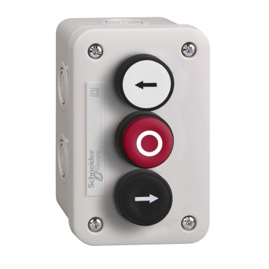 XALE3251 - Complete control station, Harmony XALE, plastic, light grey, 3 flush pushbuttons with marking, 22mm, spring return - Schneider Electric - Complete control station, Harmony XALE, plastic, light grey, 3 flush pushbuttons with marking, 22mm, spring return - Schneider Electric - 0