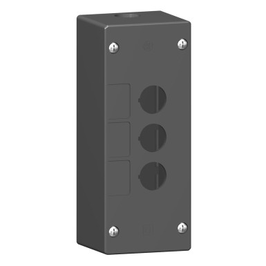 XALG03 - Harmony XALG, Empty control station, mineral reinforced polyamide, black, 3 cutouts, for severe envi - Schneider Electric - Harmony XALG, Empty control station, mineral reinforced polyamide, black, 3 cutouts, for severe envi - Schneider Electric - 0