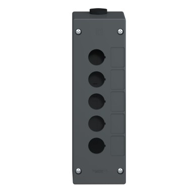 XALG05 - Harmony XALG, Empty control station, mineral reinforced polyamide, black, 5 cutouts, for severe envi - Schneider Electric - Harmony XALG, Empty control station, mineral reinforced polyamide, black, 5 cutouts, for severe envi - Schneider Electric - 1