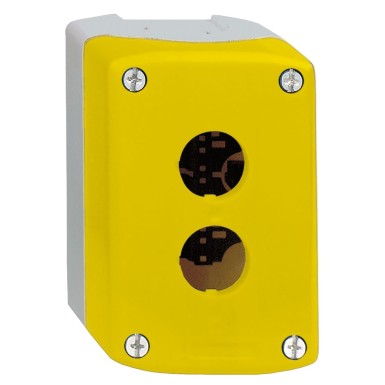 XALK02 - Harmony XALD, XALK, Empty control station, plastic, yellow, 1 cutout, unmarked, UL/CSA certified - Schneider Electric - Harmony XALD, XALK, Empty control station, plastic, yellow, 1 cutout, unmarked, UL/CSA certified - Schneider Electric - 0