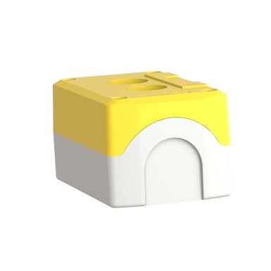 XALK02 - Harmony XALD, XALK, Empty control station, plastic, yellow, 1 cutout, unmarked, UL/CSA certified - Schneider Electric - Harmony XALD, XALK, Empty control station, plastic, yellow, 1 cutout, unmarked, UL/CSA certified - Schneider Electric - 6