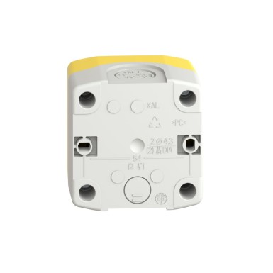 XALK1781H29 - Harmony, Control station, plastic, yellow, 1 red mushroom head push button Ш40, emergency stop turn to release, 1 NC, legend holder EMERGENCY STOP - Schneider Electric - Harmony, Control station, plastic, yellow, 1 red mushroom head push button Ш40, emergency stop turn to release, 1 NC, legend holder EMERGENCY STOP - Schneider Electric - 6