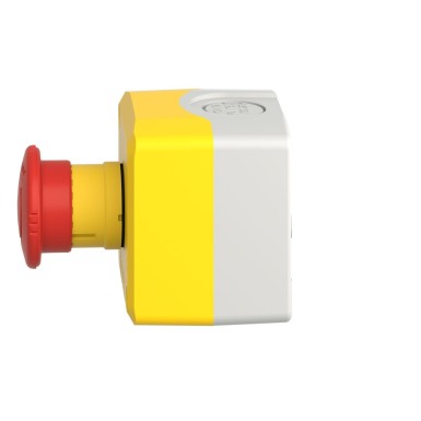 XALK178E - Harmony XALD, XALK, Control station, plastic, yellow, 1 red mushroom head push button Ш40, emergency stop turn to release, 1NO + 1 NC, unmarked - Schneider Electric - Harmony XALD, XALK, Control station, plastic, yellow, 1 red mushroom head push button Ш40, emergency stop turn to release, 1NO + 1 NC, unmarked - Schneider Electric - 5