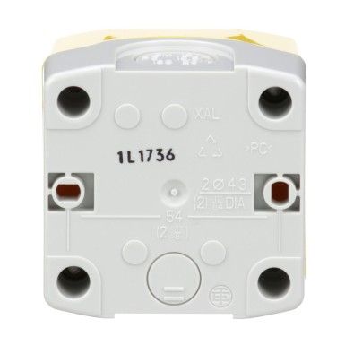 XALK178EH7 - Harmony, Control station, plastic, yellow, 1 red mushroom head push button Ш40, emergency stop turn to release 1NO + 1 NC, unmarked, UL/CSA certified - Schneider Electric - Harmony, Control station, plastic, yellow, 1 red mushroom head push button Ш40, emergency stop turn to release 1NO + 1 NC, unmarked, UL/CSA certified - Schneider Electric - 10