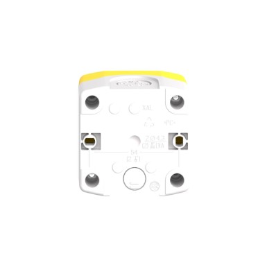 XALK178W3B140G - Harmony XALD, XALK, Control station, plastic, yellow lid, 1 E-stop push button Ш40, turn to release, illum ring white/red fixed, 1NO 2NC, 24V AC/DC - Schneider Electric - Harmony XALD, XALK, Control station, plastic, yellow lid, 1 E-stop push button Ш40, turn to release, illum ring white/red fixed, 1NO 2NC, 24V AC/DC - Schneider Electric - 3