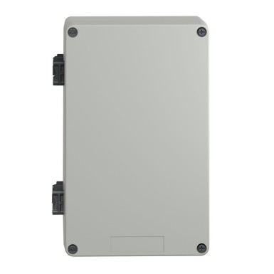 XAPA4100 - Harmony XAP, XB2 SL, Empty control station, plastic, grey, undrilled, 151 x 241 x 87 mm, with hinges - Schneider Electric - Harmony XAP, XB2 SL, Empty control station, plastic, grey, undrilled, 151 x 241 x 87 mm, with hinges - Schneider Electric - 3