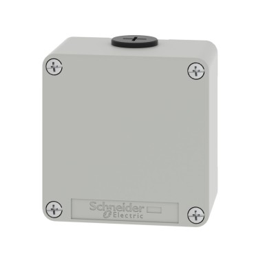 XAPD11 - Empty control station, Harmony XAP, XB2 SL, zinc alloy, grey, M20, undrilled, 80x80x51,5mm, UL cULus - Schneider Electric - Empty control station, Harmony XAP, XB2 SL, zinc alloy, grey, M20, undrilled, 80x80x51,5mm, UL cULus - Schneider Electric - 3