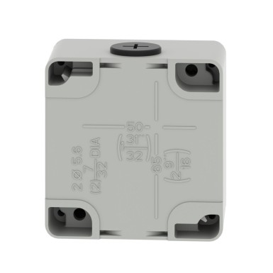 XAPD1201 - Empty control station, Harmony XAP, XB2 SL, zinc alloy, grey, M20, 1 cut out 22mm, 80x80x51,5mm, UL cULus - Schneider Electric - Empty control station, Harmony XAP, XB2 SL, zinc alloy, grey, M20, 1 cut out 22mm, 80x80x51,5mm, UL cULus - Schneider Electric - 5