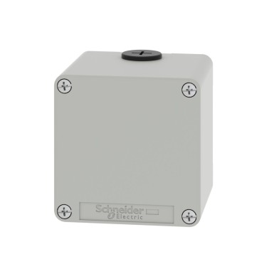 XAPD14 - Harmony XAP, XB2 SL, Empty control station, zinc alloy, grey, M20, undrilled, 80 x 80 x 77, UL cULus - Schneider Electric - Harmony XAP, XB2 SL, Empty control station, zinc alloy, grey, M20, undrilled, 80 x 80 x 77, UL cULus - Schneider Electric - 1