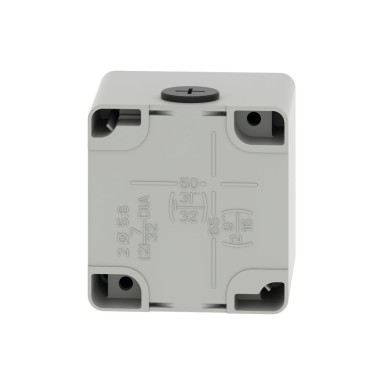 XAPD14 - Harmony XAP, XB2 SL, Empty control station, zinc alloy, grey, M20, undrilled, 80 x 80 x 77, UL cULus - Schneider Electric - Harmony XAP, XB2 SL, Empty control station, zinc alloy, grey, M20, undrilled, 80 x 80 x 77, UL cULus - Schneider Electric - 3