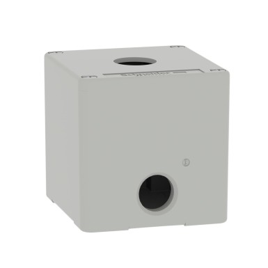 XAPD1501 - Harmony XAP, XB2 SL, Empty control station, zinc alloy, grey, M20, 1 cutout 22mm, 80 x 80 x 77, UL c - Schneider Electric - Harmony XAP, XB2 SL, Empty control station, zinc alloy, grey, M20, 1 cutout 22mm, 80 x 80 x 77, UL c - Schneider Electric - 2