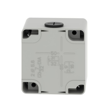 XAPD1502 - Empty control station, Harmony XAP, XB2 SL, zinc alloy, grey, M20, 2 cut outs 22mm, 80x80x77mm, UL cULus - Schneider Electric - Empty control station, Harmony XAP, XB2 SL, zinc alloy, grey, M20, 2 cut outs 22mm, 80x80x77mm, UL cULus - Schneider Electric - 2