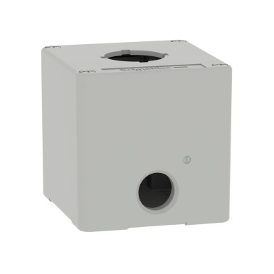 XAPD1601 - Empty control station, Harmony XAP, XB2 SL, zinc alloy, grey, M20, 1 cut out 30mm with notches, 80x80x77mm, UL cULus - Schneider Electric - Empty control station, Harmony XAP, XB2 SL, zinc alloy, grey, M20, 1 cut out 30mm with notches, 80x80x77mm, UL cULus - Schneider Electric - 5