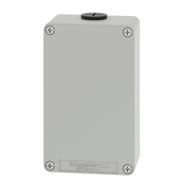 XAPD21 - Harmony XAP, XB2 SL, Empty control station, zinc alloy, grey, M20, undrilled, 80 x 130 x 51,5, UL cU - Schneider Electric - Harmony XAP, XB2 SL, Empty control station, zinc alloy, grey, M20, undrilled, 80 x 130 x 51,5, UL cU - Schneider Electric - 3