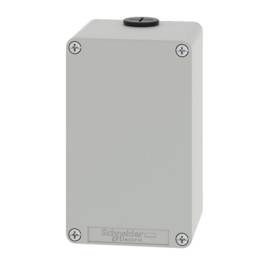 XAPD24 - Harmony XAP, XB2 SL, Empty control station, zinc alloy, grey, M20, undrilled, 80 x 130 x 77, UL cULu - Schneider Electric - Harmony XAP, XB2 SL, Empty control station, zinc alloy, grey, M20, undrilled, 80 x 130 x 77, UL cULu - Schneider Electric - 1