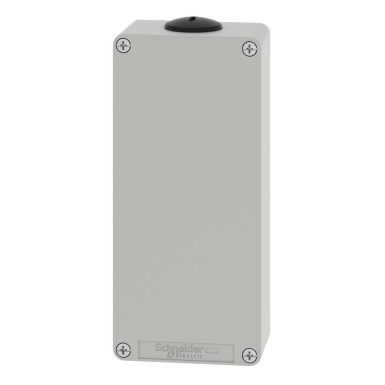 XAPD31 - Harmony XAP, XB2 SL, Empty control station, zinc alloy, grey, M25, undrilled, 80 x 175 x 51,5 - Schneider Electric - Harmony XAP, XB2 SL, Empty control station, zinc alloy, grey, M25, undrilled, 80 x 175 x 51,5 - Schneider Electric - 4