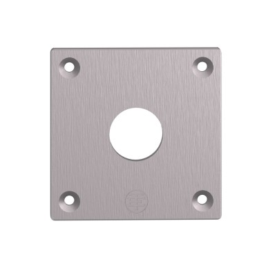 XAPE301 - Harmony XAP, XB2 SL, Drilled front plate, metal, 1 cutout, 72 x 72 mm, ?22 - Schneider Electric - Harmony XAP, XB2 SL, Drilled front plate, metal, 1 cutout, 72 x 72 mm, ?22 - Schneider Electric - 4