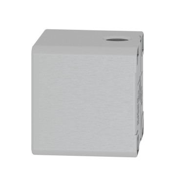 XAPG19501 - Harmony XAP, XB2 SL, Empty control station, zinc alloy, grey, 1 cutout 22mm, 80 x 80 x 77 mm - Schneider Electric - Harmony XAP, XB2 SL, Empty control station, zinc alloy, grey, 1 cutout 22mm, 80 x 80 x 77 mm - Schneider Electric - 3