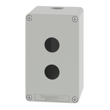 XAPG29502 - Harmony XAP, XB2 SL, Empty control station, zinc alloy, grey, 2 cutouts 22mm, 80 x 130 x 77 mm - Schneider Electric - Harmony XAP, XB2 SL, Empty control station, zinc alloy, grey, 2 cutouts 22mm, 80 x 130 x 77 mm - Schneider Electric - 5