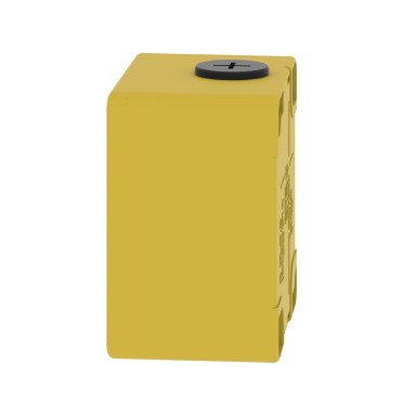 XAPK11 - Harmony XAP, XB2 SL, Empty control station, zinc alloy, yellow, M20 , undrilled, 80 x 80 x 51,5, UL - Schneider Electric - Harmony XAP, XB2 SL, Empty control station, zinc alloy, yellow, M20 , undrilled, 80 x 80 x 51,5, UL - Schneider Electric - 1