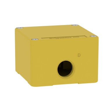 XAPK11 - Harmony XAP, XB2 SL, Empty control station, zinc alloy, yellow, M20 , undrilled, 80 x 80 x 51,5, UL - Schneider Electric - Harmony XAP, XB2 SL, Empty control station, zinc alloy, yellow, M20 , undrilled, 80 x 80 x 51,5, UL - Schneider Electric - 2