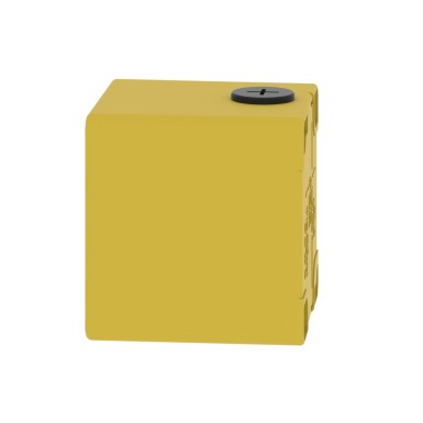 XAPK14 - Harmony XAP, XB2 SL, Empty control station, zinc alloy, yellow, M20, undrilled, 80 x 80 x 77, UL cUL - Schneider Electric - Harmony XAP, XB2 SL, Empty control station, zinc alloy, yellow, M20, undrilled, 80 x 80 x 77, UL cUL - Schneider Electric - 1