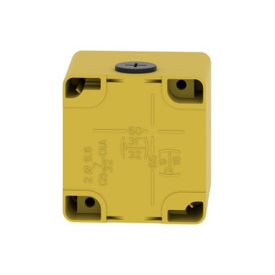 XAPK14 - Harmony XAP, XB2 SL, Empty control station, zinc alloy, yellow, M20, undrilled, 80 x 80 x 77, UL cUL - Schneider Electric - Harmony XAP, XB2 SL, Empty control station, zinc alloy, yellow, M20, undrilled, 80 x 80 x 77, UL cUL - Schneider Electric - 4