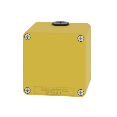 XAPK14 - Harmony XAP, XB2 SL, Empty control station, zinc alloy, yellow, M20, undrilled, 80 x 80 x 77, UL cUL - Schneider Electric - Harmony XAP, XB2 SL, Empty control station, zinc alloy, yellow, M20, undrilled, 80 x 80 x 77, UL cUL - Schneider Electric - 5