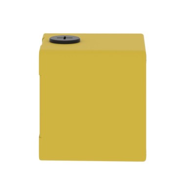 XAPK1501 - Empty control station, Harmony XAP, XB2 SL, zinc alloy, yellow, M20, 1 cut out 22mm, 80x80x77mm, UL cULus - Schneider Electric - Empty control station, Harmony XAP, XB2 SL, zinc alloy, yellow, M20, 1 cut out 22mm, 80x80x77mm, UL cULus - Schneider Electric - 3