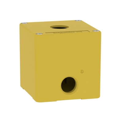 XAPK1501 - Empty control station, Harmony XAP, XB2 SL, zinc alloy, yellow, M20, 1 cut out 22mm, 80x80x77mm, UL cULus - Schneider Electric - Empty control station, Harmony XAP, XB2 SL, zinc alloy, yellow, M20, 1 cut out 22mm, 80x80x77mm, UL cULus - Schneider Electric - 5