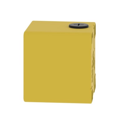 XAPK1501 - Empty control station, Harmony XAP, XB2 SL, zinc alloy, yellow, M20, 1 cut out 22mm, 80x80x77mm, UL cULus - Schneider Electric - Empty control station, Harmony XAP, XB2 SL, zinc alloy, yellow, M20, 1 cut out 22mm, 80x80x77mm, UL cULus - Schneider Electric - 6