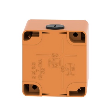 XAPO1501 - Empty control station, Harmony XAP, XB2 SL, zinc alloy, orange, M20, 1 cut out 22mm, 80x80x77mm, UL cULus - Schneider Electric - Empty control station, Harmony XAP, XB2 SL, zinc alloy, orange, M20, 1 cut out 22mm, 80x80x77mm, UL cULus - Schneider Electric - 2