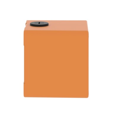 XAPO1501 - Empty control station, Harmony XAP, XB2 SL, zinc alloy, orange, M20, 1 cut out 22mm, 80x80x77mm, UL cULus - Schneider Electric - Empty control station, Harmony XAP, XB2 SL, zinc alloy, orange, M20, 1 cut out 22mm, 80x80x77mm, UL cULus - Schneider Electric - 3