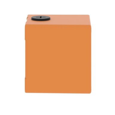 XAPO1601 - Empty control station, Harmony XAP, XB2 SL, zinc alloy, orange, M20, 1 cut out 30mm with notches, 80x80 x77mm, UL cULus - Schneider Electric - Empty control station, Harmony XAP, XB2 SL, zinc alloy, orange, M20, 1 cut out 30mm with notches, 80x80 x77mm, UL cULus - Schneider Electric - 4